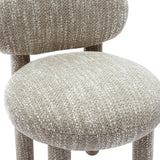 Manu Beige Knubby Performance Fabric Side Chair TOV-S69033 TOV Furniture