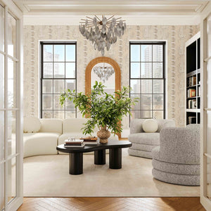 TOV Furniture Astor Swivel Lounge Chair - Durable Boucle Upholstery, 360-Degree Functionality & Lasting Comfort Light Grey TOV-S69074