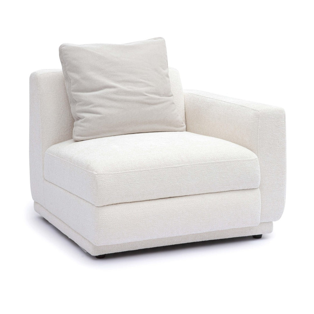 TOV Furniture Perry Modular Corner Chair - Elegant Cream Chenille Design for Modern Comfort in Any Space RAF TOV-S69214