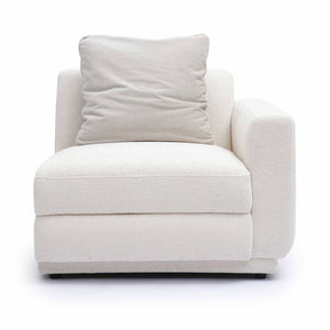 TOV Furniture Perry Modular Corner Chair - Elegant Cream Chenille Design for Modern Comfort in Any Space RAF TOV-S69214
