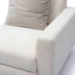 TOV Furniture Perry Modular Corner Chair - Elegant Cream Chenille Design for Modern Comfort in Any Space RAF TOV-S69214