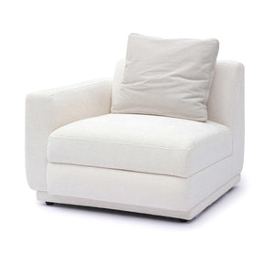 TOV Furniture Perry Modular Corner Chair - Elegant Cream Chenille Design for Modern Comfort in Any Space LAF TOV-S69215