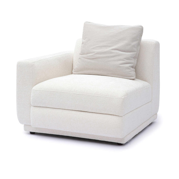 TOV Furniture Perry Modular Corner Chair - Elegant Cream Chenille Design for Modern Comfort in Any Space LAF TOV-S69215