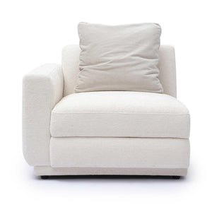 TOV Furniture Perry Modular Corner Chair - Elegant Cream Chenille Design for Modern Comfort in Any Space LAF TOV-S69215