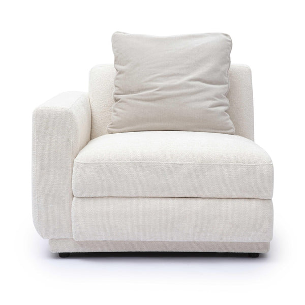 TOV Furniture Perry Modular Corner Chair - Elegant Cream Chenille Design for Modern Comfort in Any Space LAF TOV-S69215