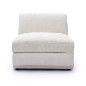 TOV Furniture Perry Cream Chenille Armless Chair – Stylish Modular Accent for Cozy, Modern Living Spaces Today! TOV-S69216