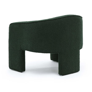 TOV Furniture Marla Boucle Accent Chair - Sculptural Design with Durable Upholstery for Modern Living Spaces Forest Green TOV-S69288