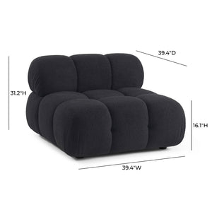 TOV Furniture Calliope Modular Armless Chair – Luxe Vegan Shearling Comfort & Customizable Seating Solutions TOV-S69302