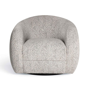 TOV Furniture Judy Black and White Swivel Chair - Elegant Art Deco Design with Plush Comfort and Easy-Clean Fabric TOV-S69355