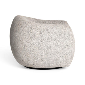 TOV Furniture Judy Black and White Swivel Chair - Elegant Art Deco Design with Plush Comfort and Easy-Clean Fabric TOV-S69355