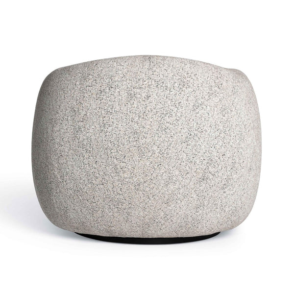 TOV Furniture Judy Black and White Swivel Chair - Elegant Art Deco Design with Plush Comfort and Easy-Clean Fabric TOV-S69355