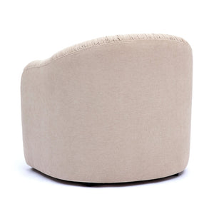 TOV Furniture Pamela Tan Chenille Tassel Lounge Chair - Elegant Comfort for Living Rooms & Boutique Spaces, Easy-Clean! TOV-S69394