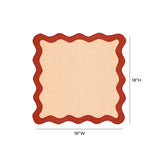 Scalloped Edge Rust Orange Linen Napkin - Set of 4 TOV-T18610 TOV Furniture