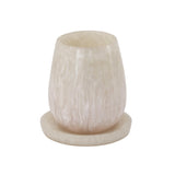 Rounded Tan Swirl Resin Kiddush Cup TOV-T18614 TOV Furniture