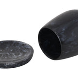 Rounded Black Swirl Resin Kiddush Cup TOV-T18616 TOV Furniture