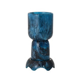 Platform Blue Swirl Resin Kiddush Cup TOV-T18618 TOV Furniture