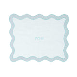 TOV Sea Blue Wavy Challah Cover TOV-T18650 TOV Furniture