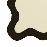 TOV Cream & Black Wavy Challah Cover TOV-T18651 TOV Furniture