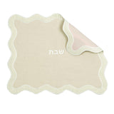 TOV Taupe Wavy Challah Cover TOV-T18652 TOV Furniture