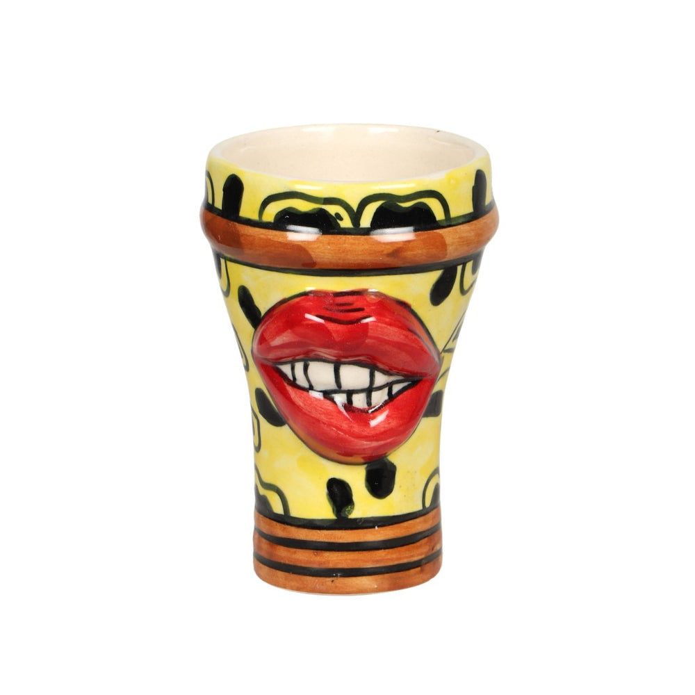 TOV Furniture Velma 'Flirty' Ceramic Glasses - Playful Hand-Painted Tumblers for Fun Gatherings & Home Decor TOV-T18761