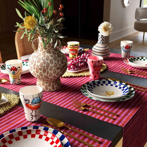 TOV Furniture Velma 'Flirty' Ceramic Glasses - Playful Hand-Painted Tumblers for Fun Gatherings & Home Decor TOV-T18761