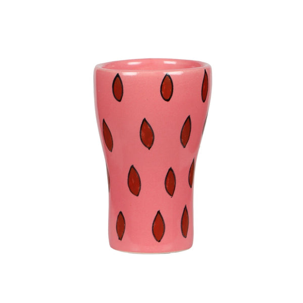 TOV Furniture Velma Playful Hand-Painted Ceramic Glasses Set of 4 – Unique Drinkware for Fun Gatherings & Gifts TOV-T18765