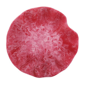TOV Furniture Mera Resin Petal Tray - Unique Sculptural Accent for Serving, Organizing, or Home Decor Styling Red TOV-T18874