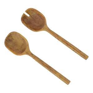 TOV Furniture Mera Resin Serving Spoons - Stylish Set of 2 for Elegant Entertaining and Everyday Dining Delight Mustard Yellow TOV-T18879