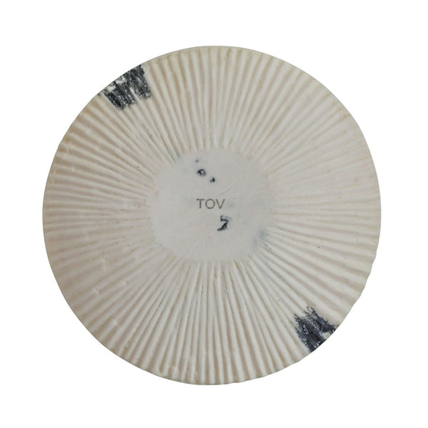 TOV Furniture Ikani Sculptural Black & White Resin Serving Plate – Handmade Marble-Like Centerpiece for Dining TOV-T18881