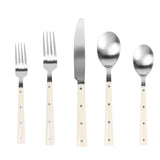 Soline and Stainless Steel Flatware - Set of 5 Pieces - Service for 1
