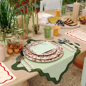 TOV Furniture Soline Stainless Steel Flatware Set - 5-Piece Service for 1, Modern Design, Dishwasher Safe, Durable Cream TOV-T54288