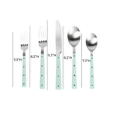 Soline Mint Green and Stainless Steel Flatware - Set of 20 Pieces TOV-T54289-SET TOV Furniture
