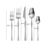 Millie Brushed Silver Stainless Steel Flatware - Set of 20 Pieces TOV-T54290-SET TOV Furniture