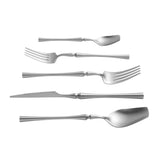 Millie Brushed Silver Stainless Steel Flatware - Set of 5 Pieces - Service for 1 TOV-T54290 TOV Furniture