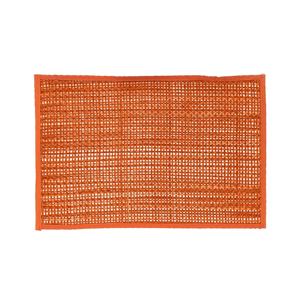 TOV Furniture Peele Seagrass Placemat Set – Handcrafted, Colorful and Durable Table Protectors for Every Occasion Terracotta TOV-T54306