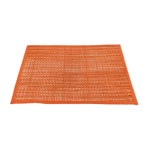 TOV Furniture Peele Seagrass Placemat Set – Handcrafted, Colorful and Durable Table Protectors for Every Occasion Terracotta TOV-T54306