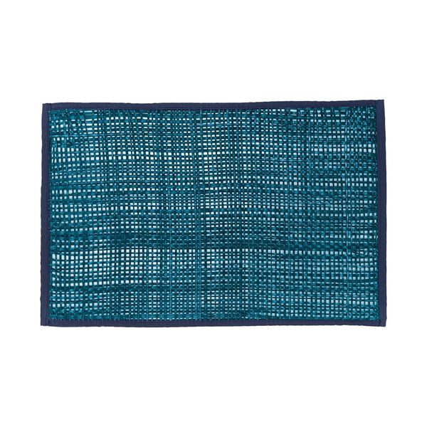 TOV Furniture Peele Seagrass Placemat Set – Handcrafted, Colorful and Durable Table Protectors for Every Occasion Blue TOV-T54307