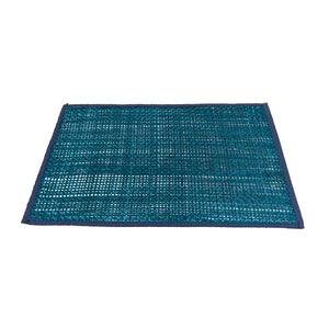 TOV Furniture Peele Seagrass Placemat Set – Handcrafted, Colorful and Durable Table Protectors for Every Occasion Blue TOV-T54307