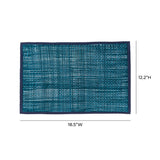 Peele Blue Seagrass Placemat - Set of 4 TOV-T54307 TOV Furniture