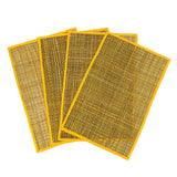 Peele Yellow Seagrass Placemats - Set of 4 TOV-T54308 TOV Furniture