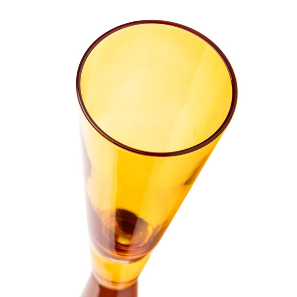 TOV Furniture Flute Champagne Glasses - Elegant Set of 4 for Celebratory Toasts and Stylish Entertaining Moments Amber TOV-T68857