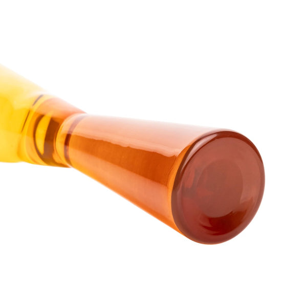 TOV Furniture Flute Champagne Glasses - Elegant Set of 4 for Celebratory Toasts and Stylish Entertaining Moments Amber TOV-T68857