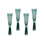 Flute Green Champagne Glasses - Set of 4 TOV-T68858 TOV Furniture