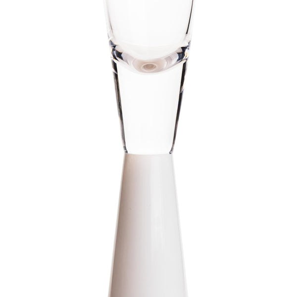 TOV Furniture Flute Champagne Glasses - Elegant Set of 4 for Celebratory Toasts and Stylish Entertaining Moments White TOV-T68859