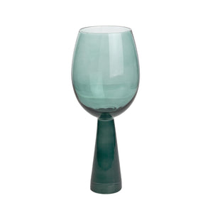 TOV Furniture Rose Wine Glasses - Set of 4 Sculpted Elegance for Entertaining, Perfect for Every Celebration and Occasion Green TOV-T68861