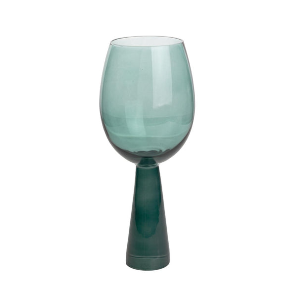 TOV Furniture Rose Wine Glasses - Set of 4 Sculpted Elegance for Entertaining, Perfect for Every Celebration and Occasion Green TOV-T68861