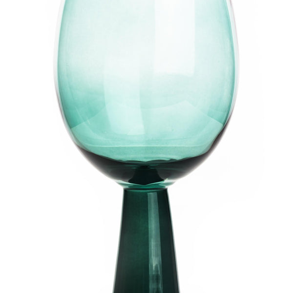 TOV Furniture Rose Wine Glasses - Set of 4 Sculpted Elegance for Entertaining, Perfect for Every Celebration and Occasion Green TOV-T68861