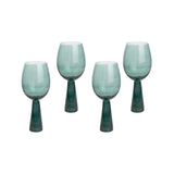 Rose Green Wine Glasses - Set of 4 TOV-T68861 TOV Furniture