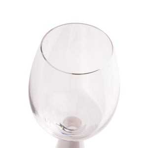 TOV Furniture Rose Wine Glasses - Set of 4 Sculpted Elegance for Entertaining, Perfect for Every Celebration and Occasion White TOV-T68862