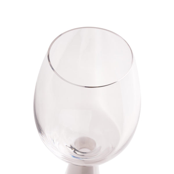 TOV Furniture Rose Wine Glasses - Set of 4 Sculpted Elegance for Entertaining, Perfect for Every Celebration and Occasion White TOV-T68862